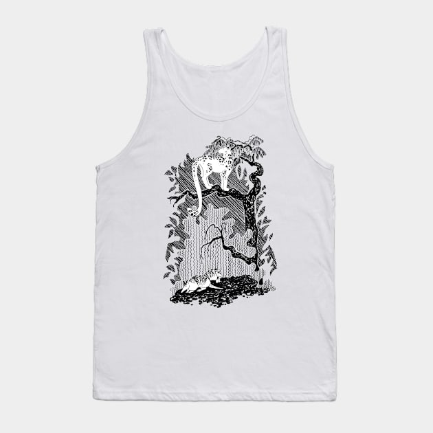 Jaguar and armadillos Tank Top by VicaVeresk